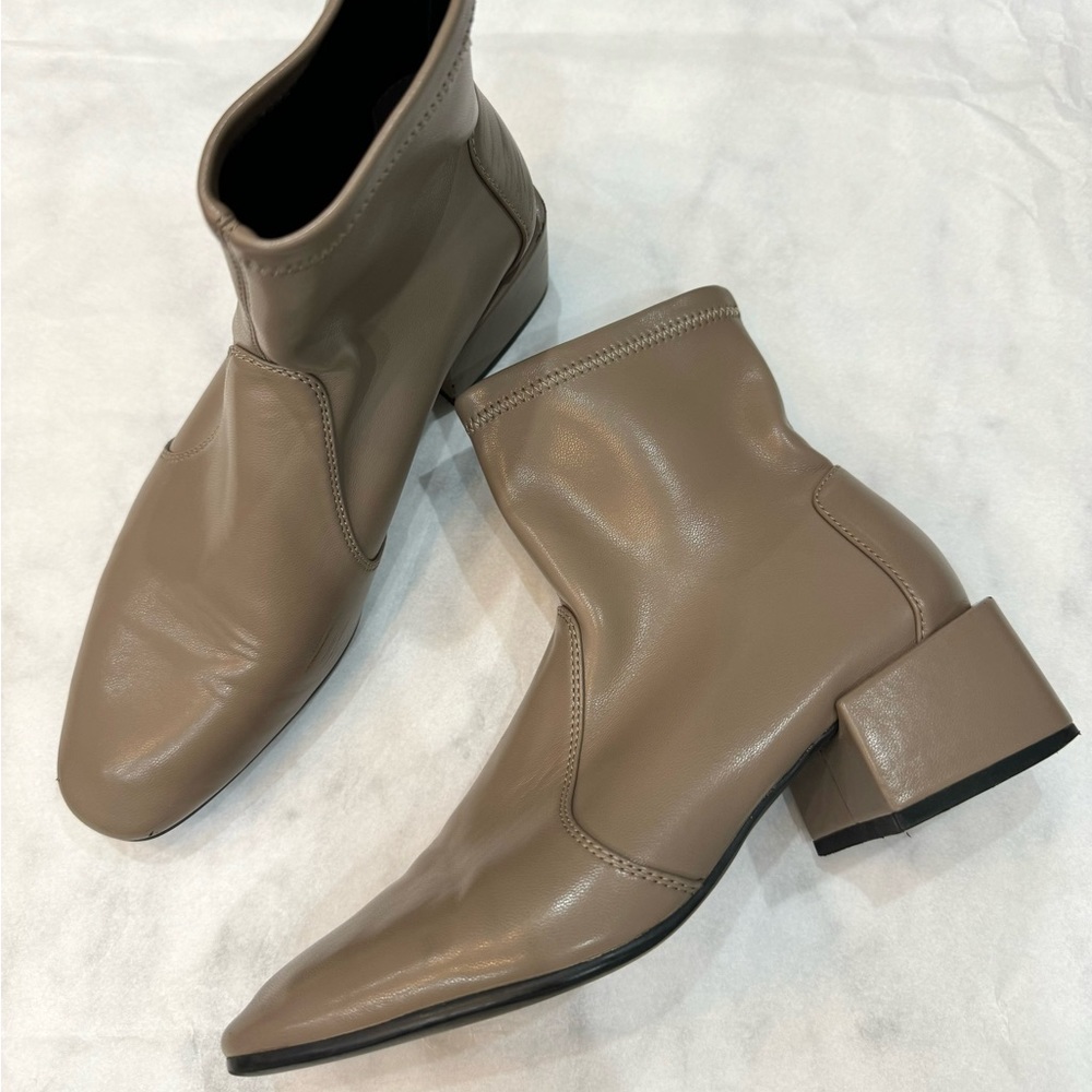 faux leather Sock Boots ankle boots